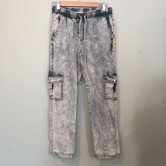 MIND CODE DRAWSTRING CHAMBRAY PANTS SIZE S - Picture 5 of 11